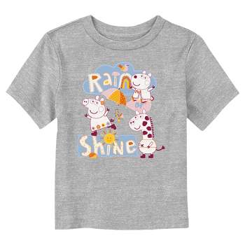 Toddler's Peppa Pig Rain or Shine Embroidered T-Shirt