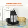 VEVOR Sump Pump, 1/2 HP 3960 GPH, Submersible Stainless Steel Water Pump, 1-1/2" NPT Discharge With 33 ft Cord, Automatic Float Switch - 3 of 4
