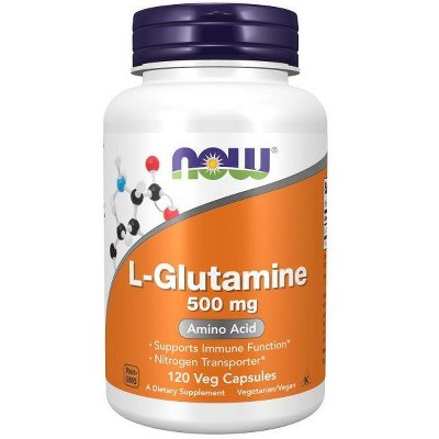 Glutamine 500mg by Now Foods  -  120 VegCaps