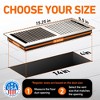 Home Intuition Contemporary Floor Vent Cover 4X14 Inch with Mesh Cover Trap Heat and Air Walkable Metal Floor Vent for HVAC Duct, Satin Nickel - 4 of 4
