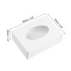 Unique Bargains Sturdy Homemade Paper Soap Box with Oval PVC Window for DIY 20 Pcs - 2 of 4