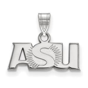 Black Bow Jewelry 14k White Gold Arizona State Sun Devils NCAA Small Pendant - 1 of 3
