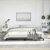 Bed Frame Dark grey Polyester fabric, plywood, engineered wood - 3 of 4