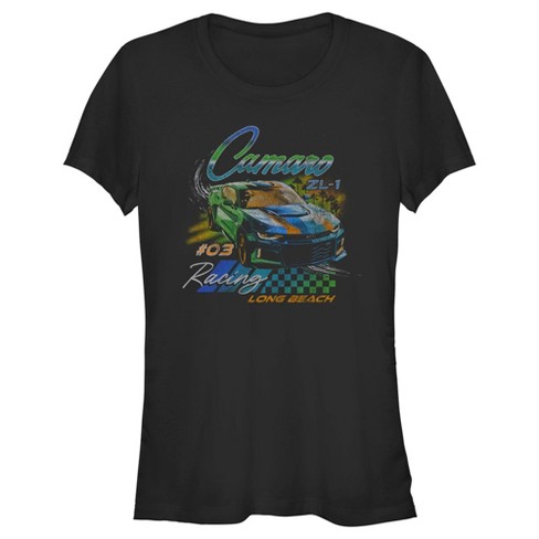 Juniors Womens General Motors Camaro Long Beach Racing T-Shirt - image 1 of 4