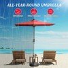 PAGED Rectangle Patio Umbrella Modern Market Umbrella with Lift, Tilt, Crank for Garden and Poolside, Umbrella Base Not Included - 3 of 4