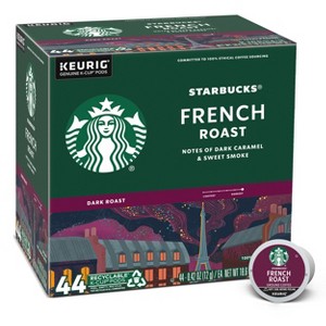 Starbucks Dark Roast K-Cup Coffee Pods French Roast for Keurig Brewers - 1 of 4