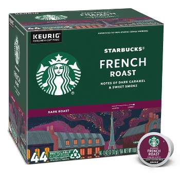 Starbucks Dark Roast K-Cup Coffee Pods French Roast for Keurig Brewers