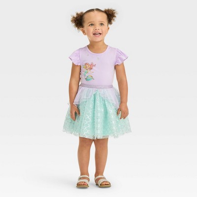 Disney Belle Toddler Girl Short Sleeve Tutu Dress, Sizes 12M-5T 