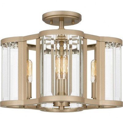 Quoizel Lighting 4 - Light Semi-Flush Mount in  Bronze Gold