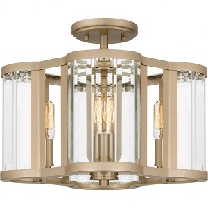 Quoizel Lighting 4 - Light Semi-Flush Mount in  Bronze Gold - 1 of 4