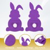 Unique Bargains Easter Bunny Knife Forks Decorative Flatware Storage Holders 5.9" x 3.2" 36 Pcs - 3 of 4