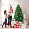 Tangkula 5/6/7.5'Artificial Green PVC Christmas Fir Tree w/ Metal Stand - 4 of 4