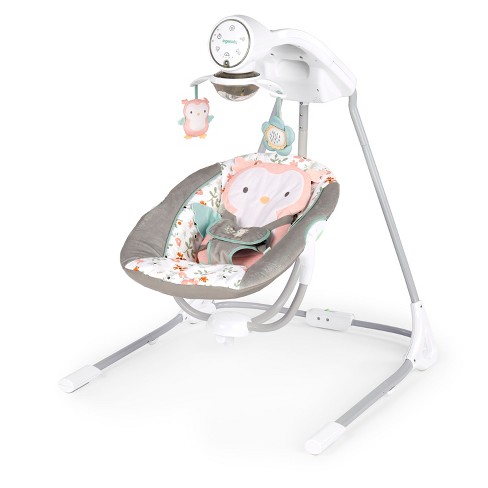 Baby swing with outlet mirror