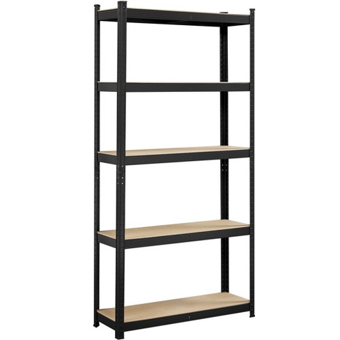 Costway 5-tier Metal Shelving Unit Adjustable Heavy-duty Utility Storage  Rack Silver : Target