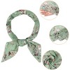 Allegra K Women's Chiffon Floral Print Square Scarves Kerchief Neck Scarf Neckerchief - 4 of 4