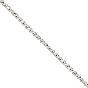 Black Bow Jewelry 2.5mm Stainless Steel Spiga Link Chain Necklace - 1 of 4