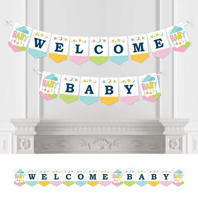 Big Dot Of Happiness Little Bumblebee - Bee Baby Shower Bunting Banner -  Party Decorations - Welcome Baby : Target