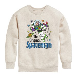 Boys' - Disney - The Original Spaceman Graphic Long Sleeve Fleece Sweatshirt - 1 of 4