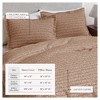 100% Cotton Textured Waffle Weave Duvet Cover & Sham Set - Great Bay Home - 3 of 4