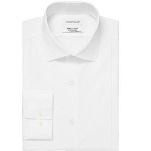 Calvin Klein Mens Solid Button Down Dress Shirt - 1 of 1
