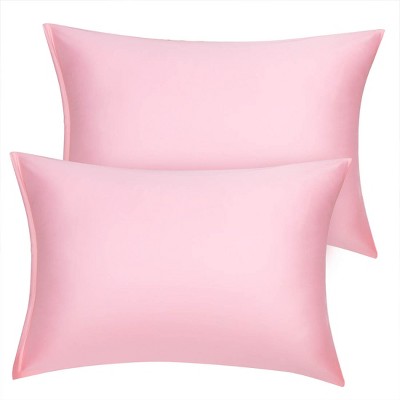 2 Pieces Standard Soft and Luxury Silky Satin Pillow Cover Cases - PiccoCasa