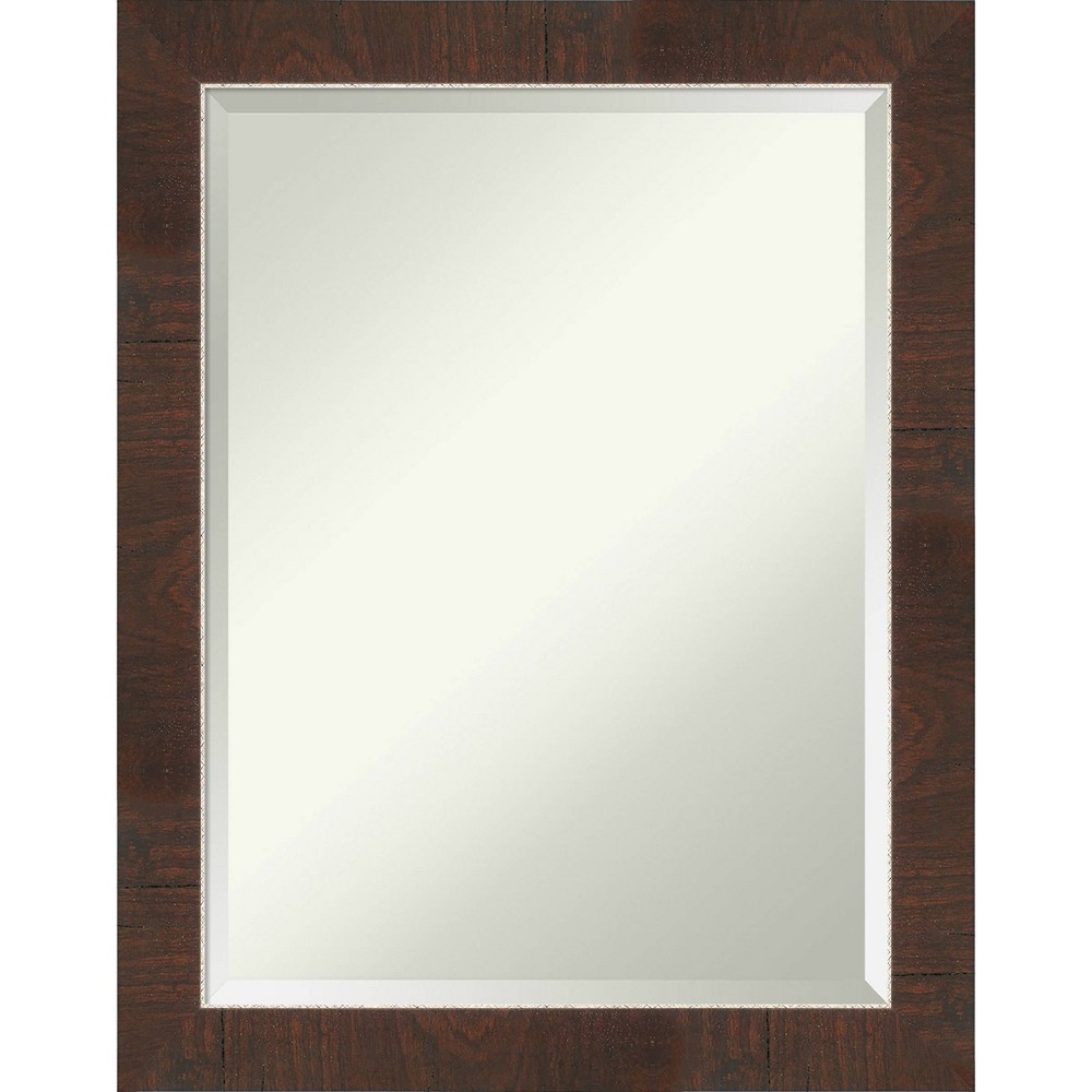 Photos - Wall Mirror 22" x 28" Wildwood Framed Bathroom Vanity  Brown - Amanti Art