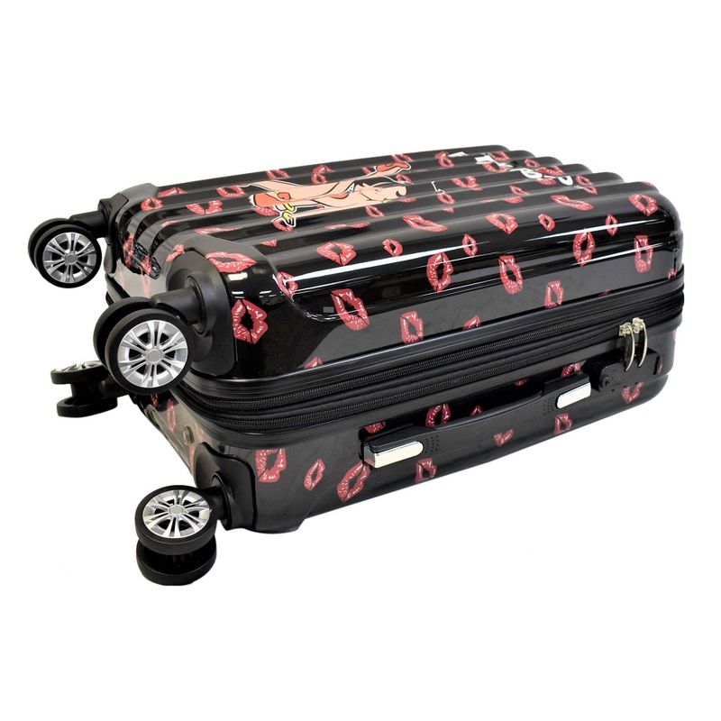 Betty Boop Sitting Girl Theme 3 Pieces Hard Luggage Set 20'', 24'' & 28" With Spinner Wheels, Combination Lock & Expandable Interior Space., 3 of 6