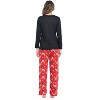 Casual Nights Women's Jersey Knit Long-Sleeve Top and Mircro Fleece Bottom Pajama Set - 3 of 4