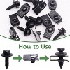 Itopfox 30Pcs Automotive Body Bolt & U-Nut Clips Kit, Multipurpose Fender Bolts Body Fastener Clips for Most Cars Bumper Engine Splash Shield - 4 of 4