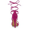 Allegra K Women's Platform Stiletto Heels Lace Up Sandals - 3 of 4