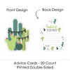 Big Dot of Happiness Prickly Cactus Party - Wish Card Fiesta Baby Shower or Bachelorette Party Activities - Shaped Advice Cards Game - Set of 20 - 3 of 4