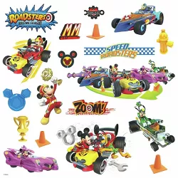 RoomMates Disney Mickey Mouse & Friends Mickey and the Roadster Racers Peel and Stick Wall Decals