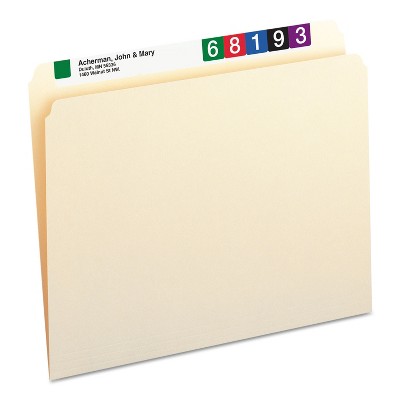 Smead File Folders Straight Cut One-Ply Top Tab Letter Manila 100/Box 10300