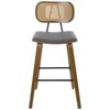 Bekrvio 26'' Counter Height Bar Stools, PU Leather Upholstered - 3 of 4