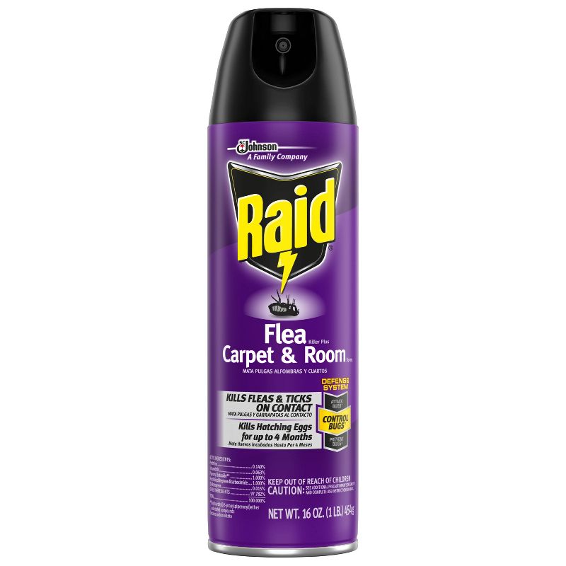 Raid Flea Killer Plus Carpet &#38; Room Spray - 16oz, 4 of 7