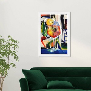 15" x 21" Aperol Cubist Kitchen Cocktail Framed Wall Art Print Blue - Wynwood Studio - 1 of 4