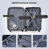 4 Pieces Hard Shell Suitcase With Travel Bag Luggage Storage Bags Luggage Tags, 16" 20" 24" 28" Luggage With TSA Lock For Travel - 4 of 4