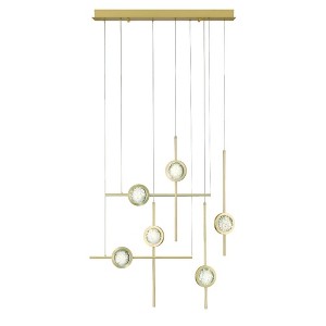 Eurofase Lighting Barletta 6 - Light Chandelier in  Gold - 1 of 1
