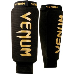 Venum Kontact Protective MMA Shin Guards - Black/Gold - 1 of 2