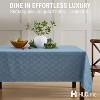 HLC.ME Modena Jacquard Fabric Lattice Tablecloth, Water, Fade, Wrinkle and Stain Resistant Table Cloth - 2 of 4