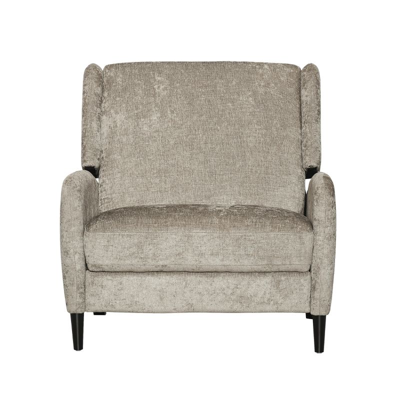 Oversized Textured Upholstered Push Back Recliner Chair 4A -ModernLuxe, 5 of 13