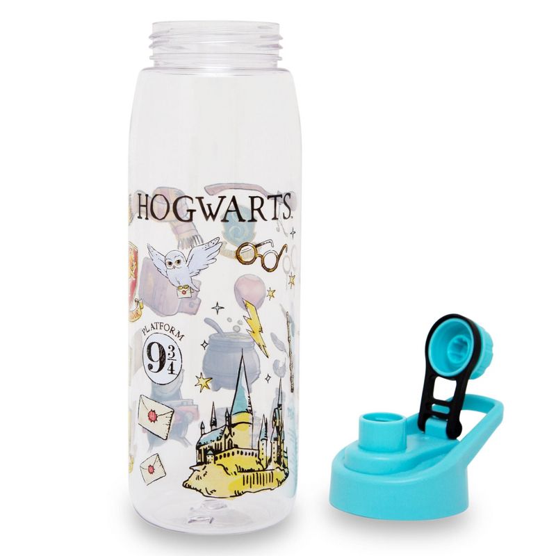 Silver Buffalo Harry Potter Hogwarts Destination Plastic Water Bottle With Twist Spout | Holds 28 Ounces, 2 of 7