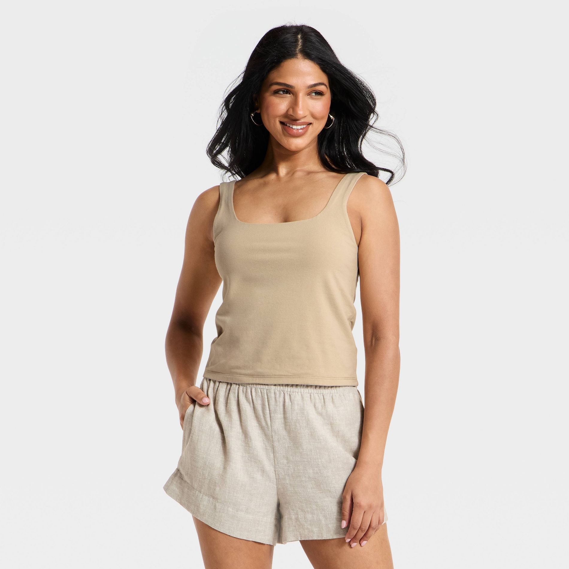 Women's Sculpt Square Tank Top - A New Day™