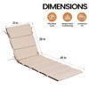 Pellebant Patio Outdoor Chaise Lounge Cushion Foldable Outdoor Lounge Chair Cushion for Patio Furniture 30D Sponge - 2 of 4