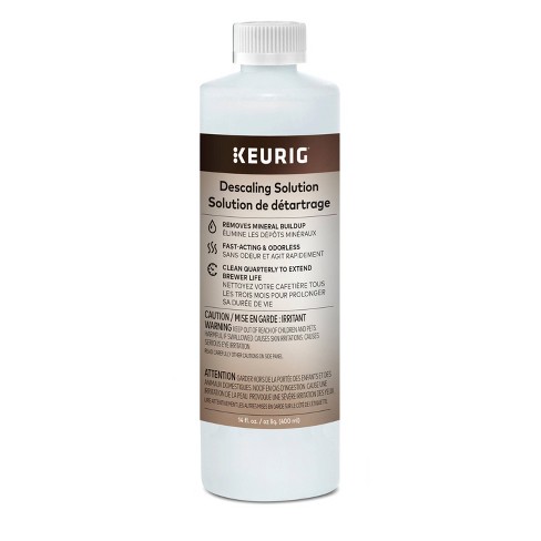 Essential Values Keurig Descaler Universal Descaling Solution for Keurig, Delonghi, Nespresso and All Single Use, Coffee Pot & Espresso Machines - 4 count, 8 fl oz each