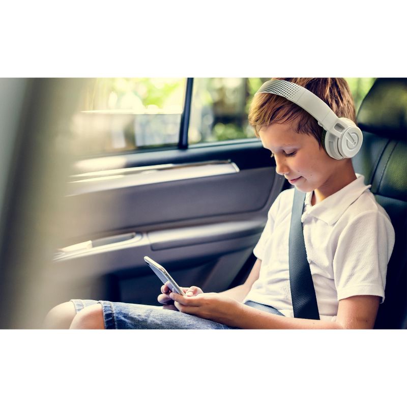 eKids Bluetooth Headphones for Kids, Over Ear Headphones for School, Home, or Travel – White (EK-B50W.EXv0), 4 of 6