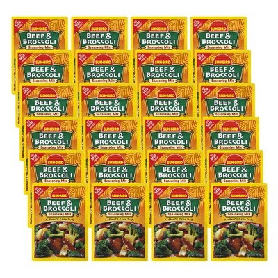 Sunbird Beef and Broccoli Seasoning Mix - Case of 24/1 oz