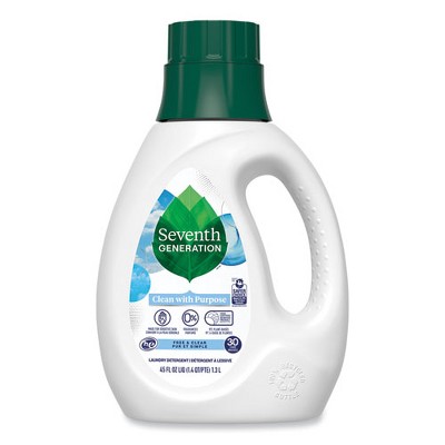 Image of Seventh Generation Natural Liquid Laundry Detergent, Fragrance Free, 45 oz Bottle, 6/Carton