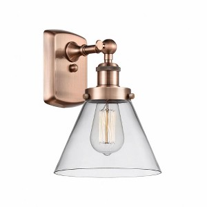 Cone - 1 Light Wall Sconce In Industrial Style-13 Inches Tall and 8 Inches Wide - 1 of 1