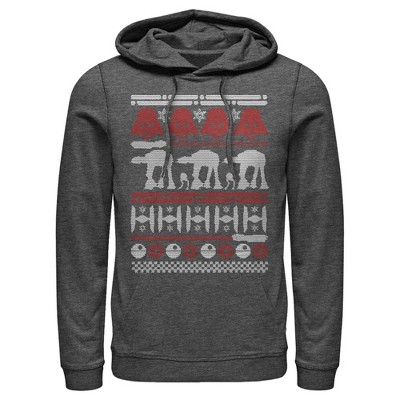 Men s Star Wars Ugly Christmas Sweater Pull Over Hoodie Target